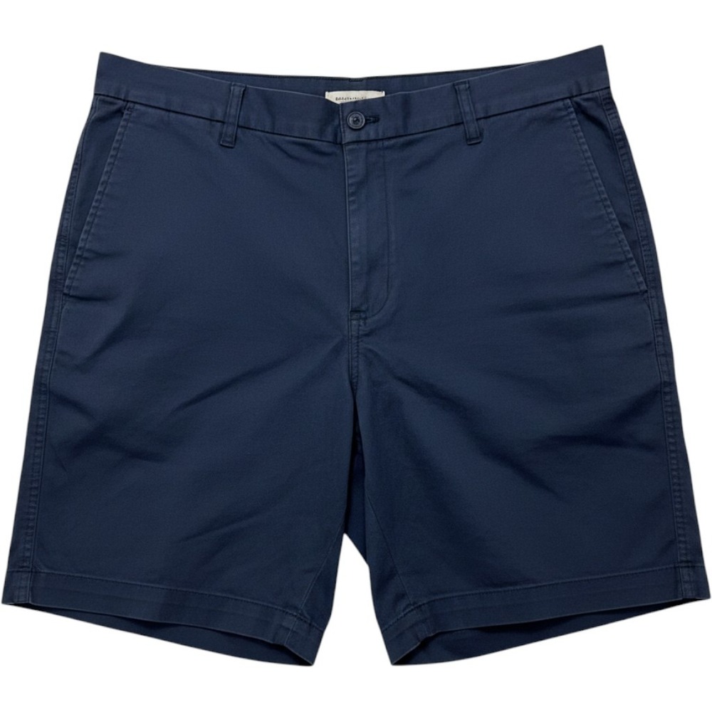 Chaps Chino Shorts Mens 40 Blue Stretch Cotton Casual Summer Beach Flat Front